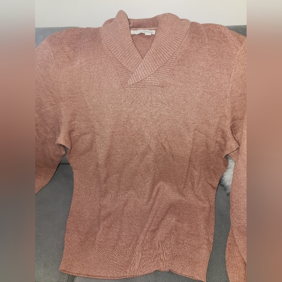 Nwot Harker Rye Stitch Fix Mens shawl-collared Cotton Blend Sweater Size Medium - Picture 2 of 4
